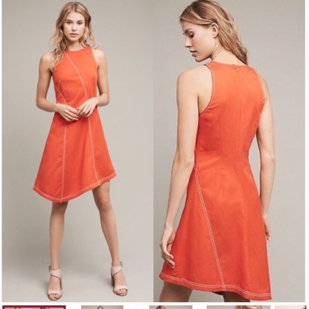 Anthropologie mauve dress